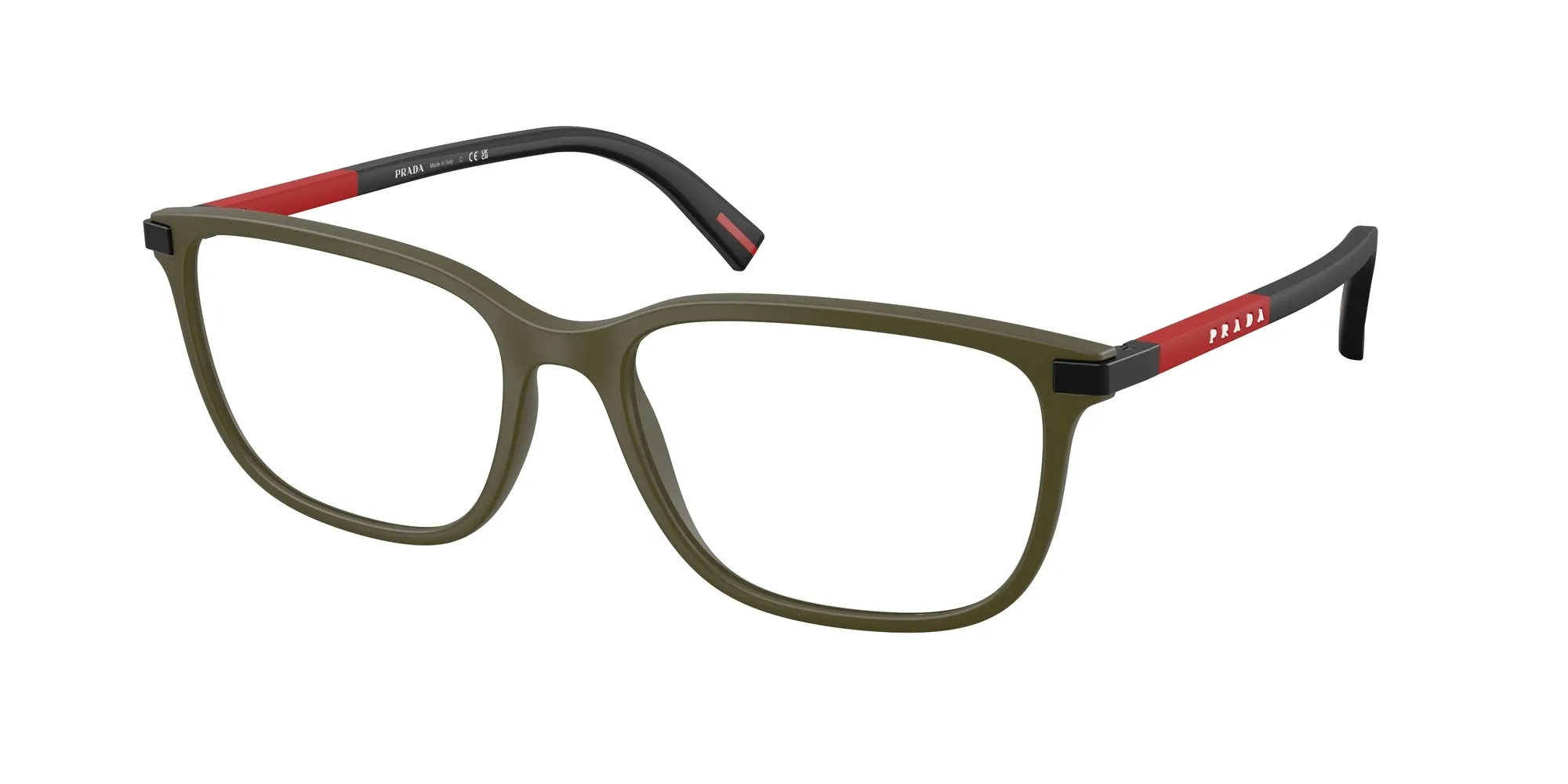 Prada Linea Rossa PS 02RV 15X1O1 Montature da vista Iniettato Verde Pillow Normale - immagine 1