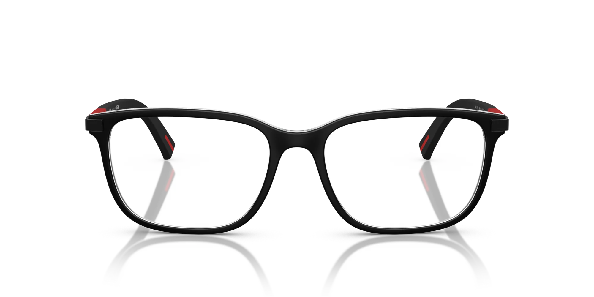 Prada Linea Rossa PS 02RV 03I1O1 Montature da vista Iniettato Nero Pillow Normale - immagine 3