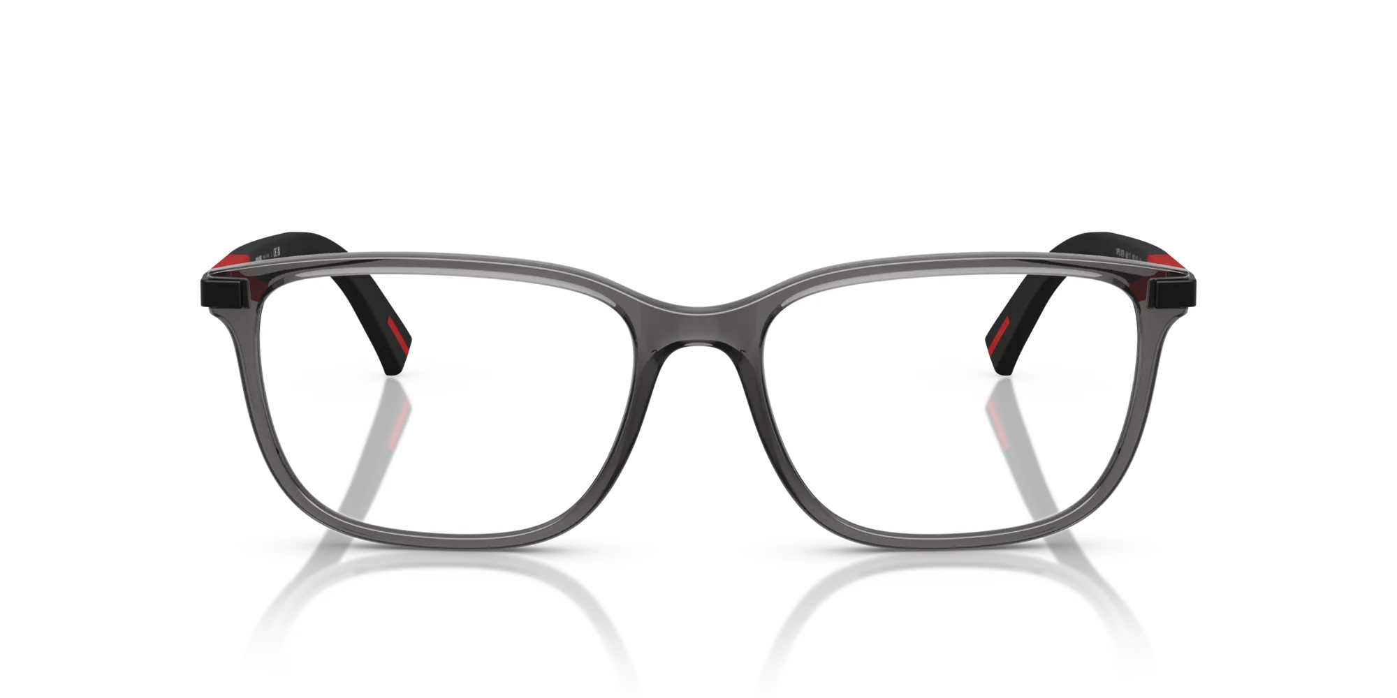 Prada Linea Rossa PS 02RV 01D1O1 Montature da vista Iniettato Grigio Pillow Normale - immagine 3