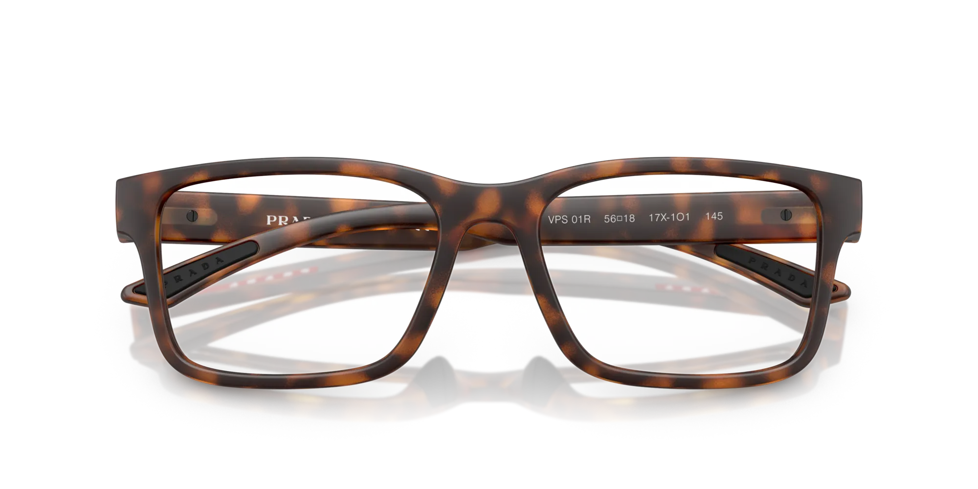 Prada Linea Rossa PS 01RV 17X1O1 Montature da vista Iniettato Havana Squadrata Normale - immagine 2