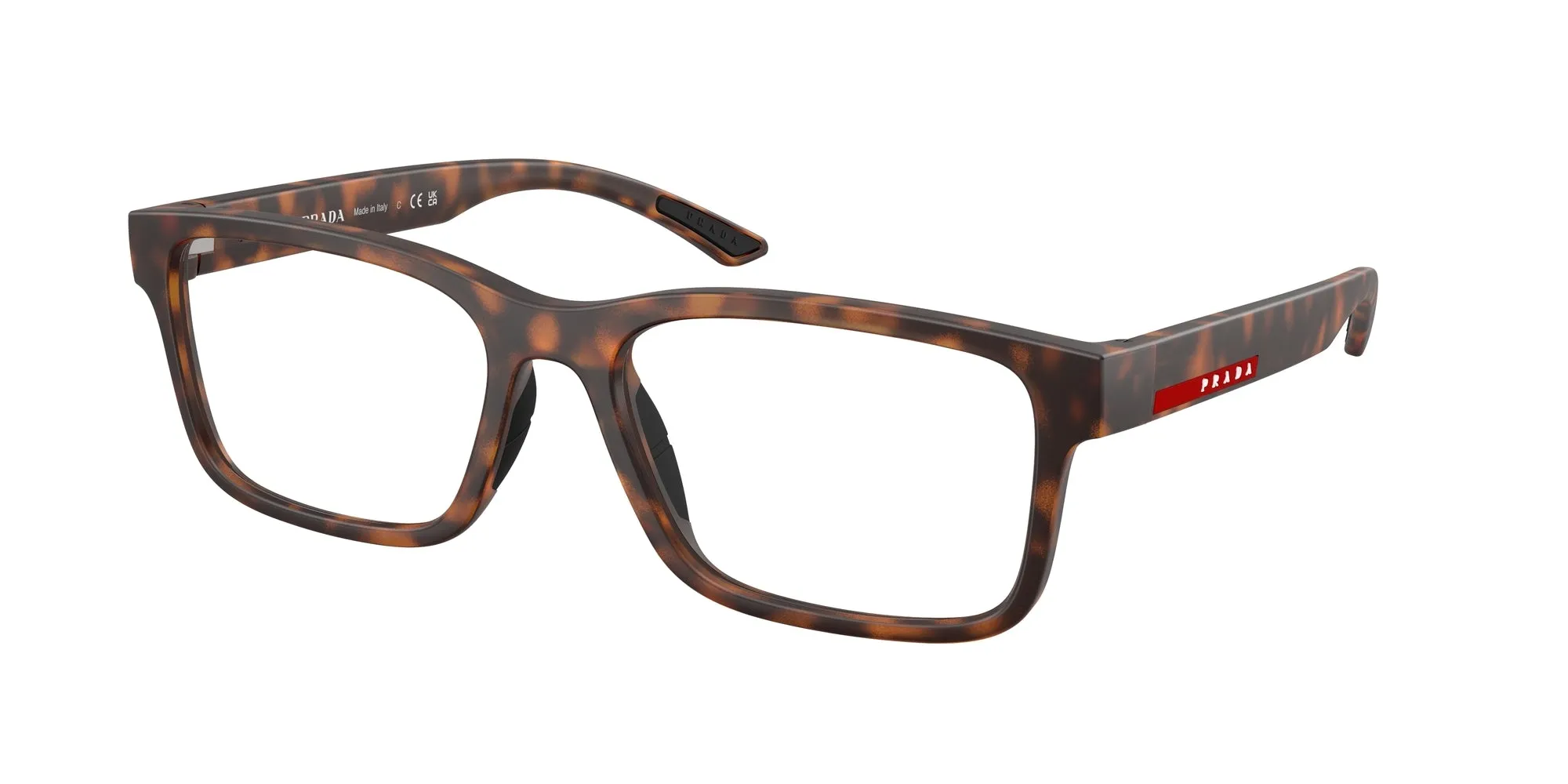 Prada Linea Rossa PS 01RV 17X1O1 Montature da vista Iniettato Havana Trasparente Squadrata Normale - immagine 1