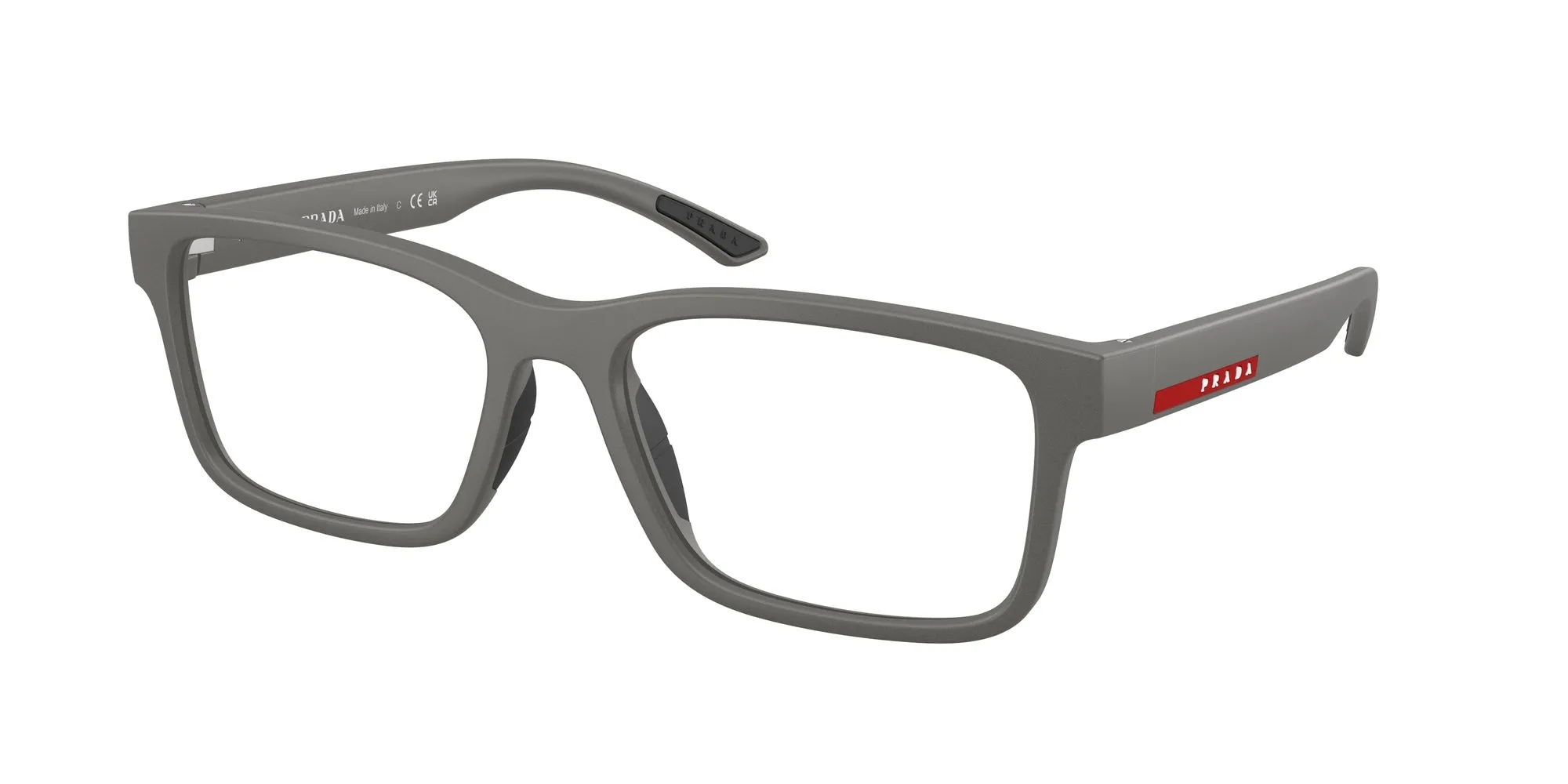 Prada Linea Rossa PS 01RV 16X1O1 Montature da vista Iniettato Grigio Squadrata Normale - immagine 1