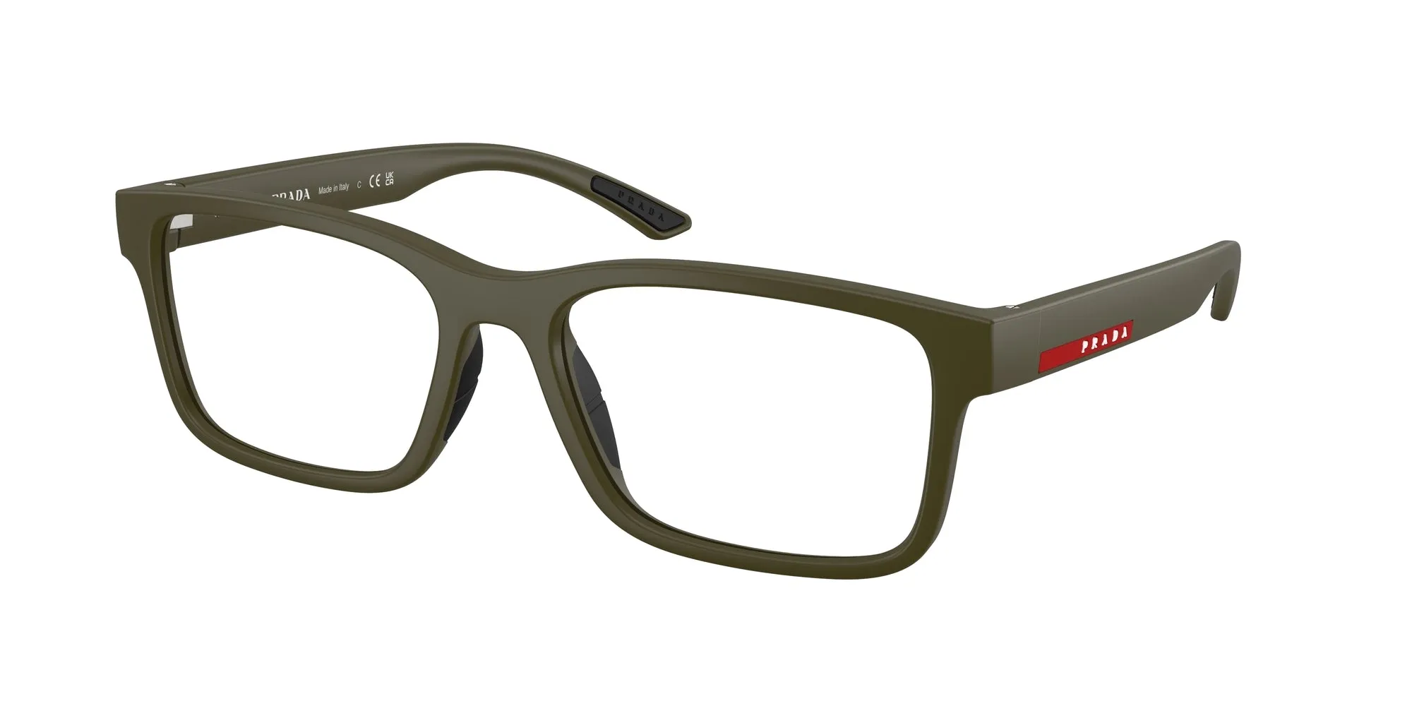 Prada Linea Rossa PS 01RV 15X1O1 Montature da vista Iniettato Verde Squadrata Normale - immagine 1
