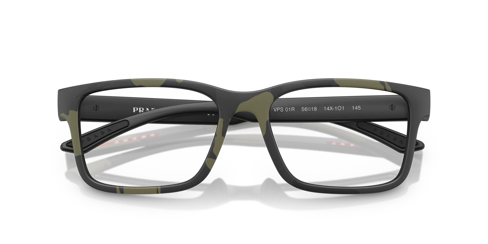 Prada Linea Rossa PS 01RV 14X1O1 Montature da vista Iniettato Verde Squadrata Normale - immagine 2
