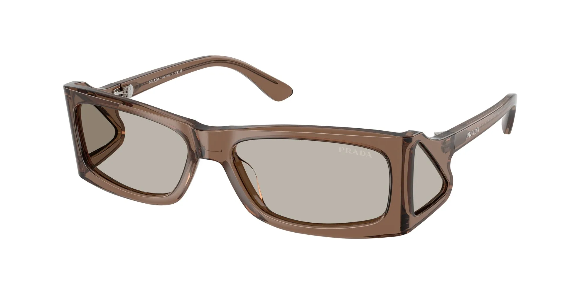 Prada PR B03S 16W5J2 Occhiali da sole Acetato Marrone Marrone Squadrata Normale - immagine 1