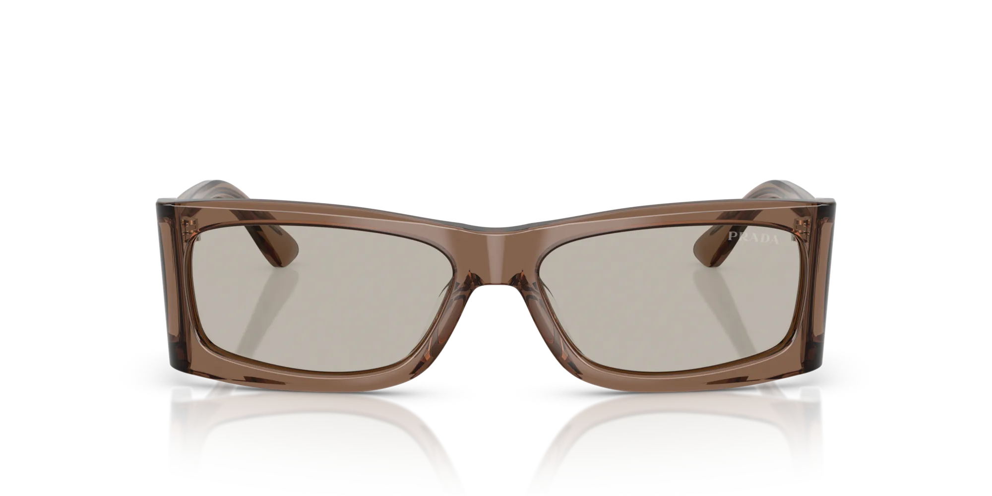 Prada PR B03S 16W5J2 Occhiali da sole Acetato Marrone Marrone Squadrata Normale - immagine 3