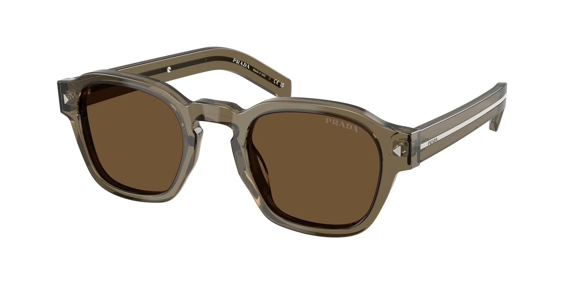 Prada PR A16S 18T70F Occhiali da sole Acetato Marrone Marrone Pantos Normale - immagine 1