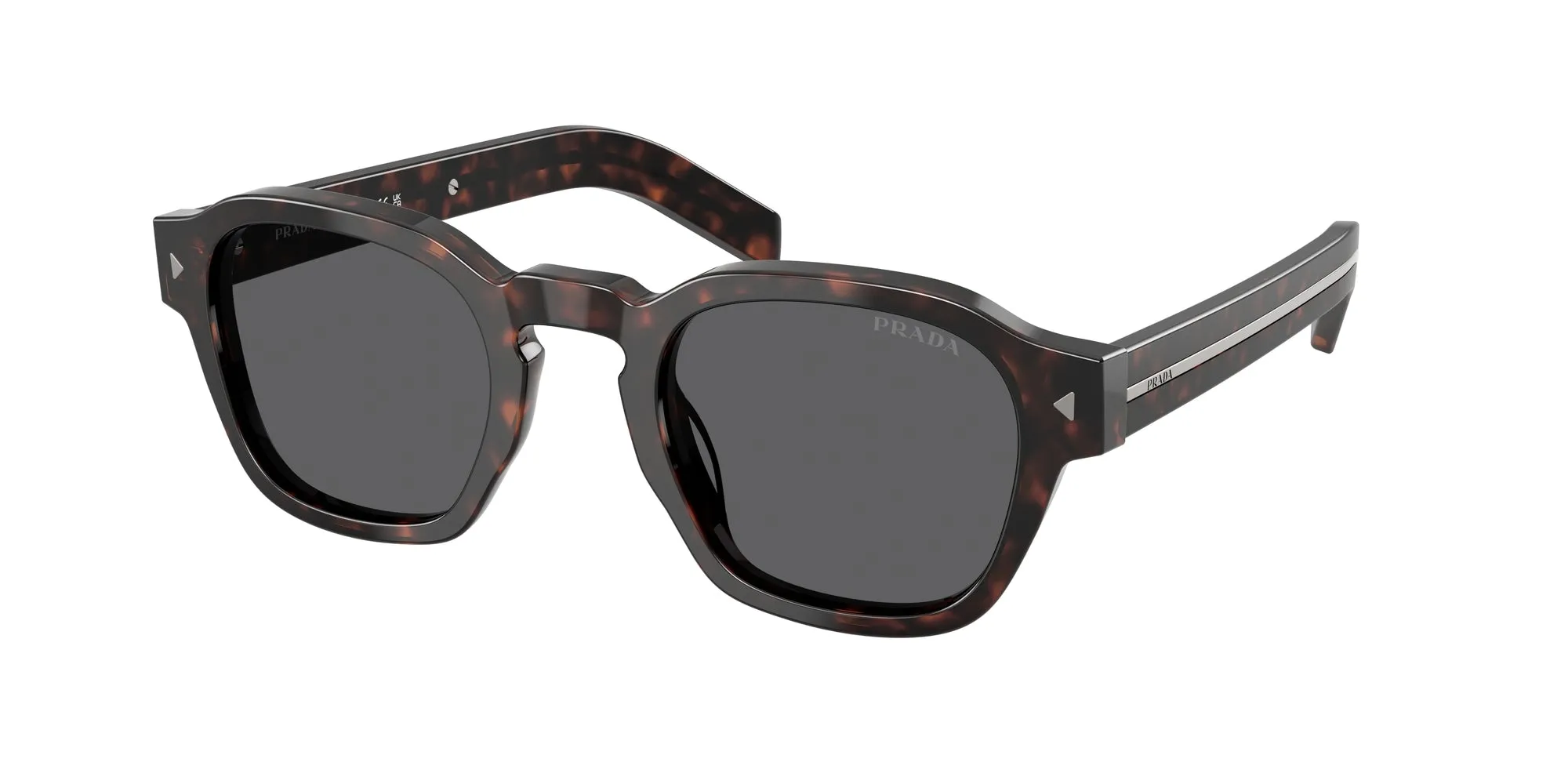 Prada PR A16S 17N731 Occhiali da sole Acetato Tartaruga Grigio Pantos Normale - immagine 1