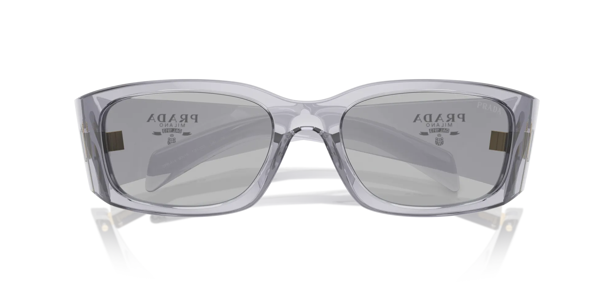 Prada PR A14S 12R30B Occhiali da sole Acetato Grigio Grigio Farfalla Normale - immagine 2