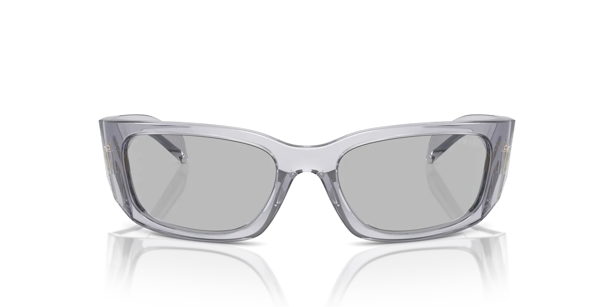Prada PR A14S 12R30B Occhiali da sole Acetato Grigio Grigio Farfalla Normale - immagine 3