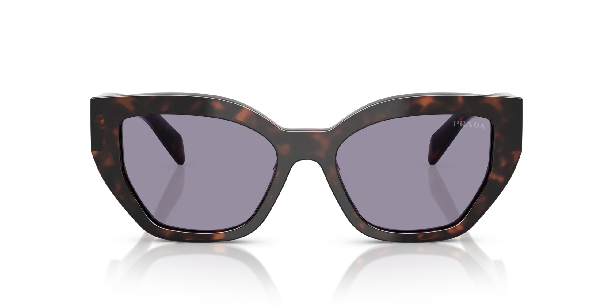 Prada PR A09S 17N03N Occhiali da sole Acetato Tartaruga Grigio Farfalla Normale - immagine 3
