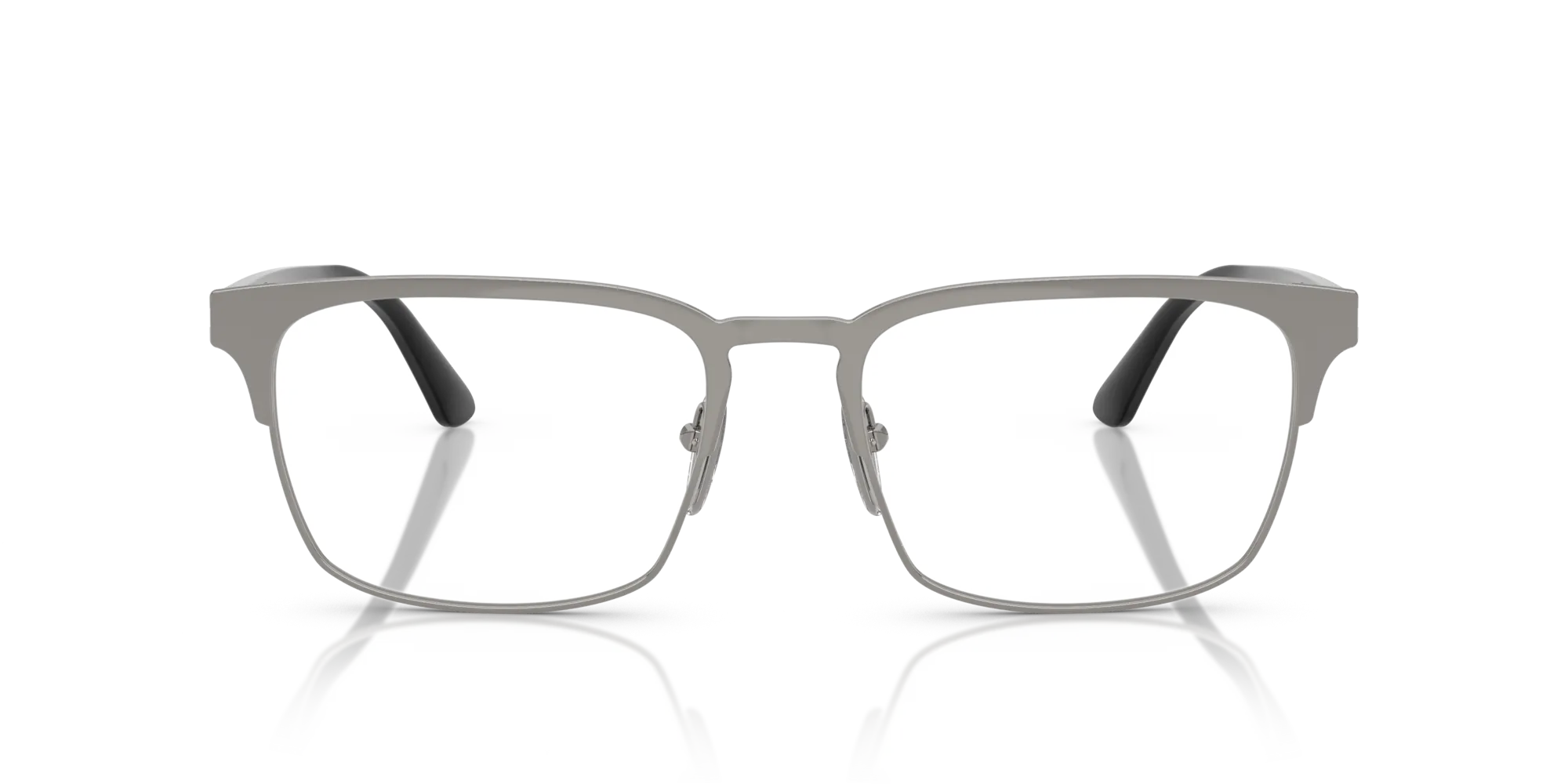Prada PR 58ZV 5AV1O1 Montature da vista Acciaio Grigio Squadrata Normale - immagine 3
