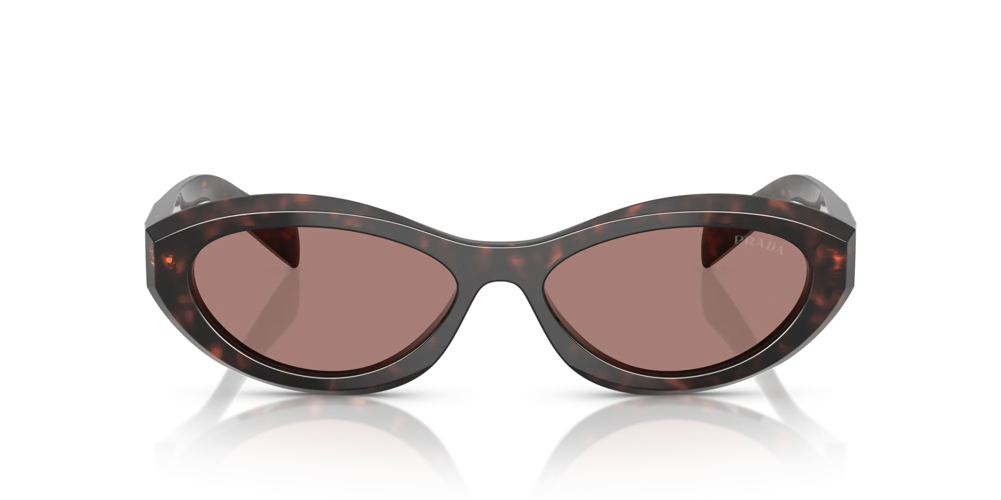 Prada PR 26ZS 17N60B Occhiali da sole Acetato Tartaruga Marrone Geometrica Normale - immagine 3