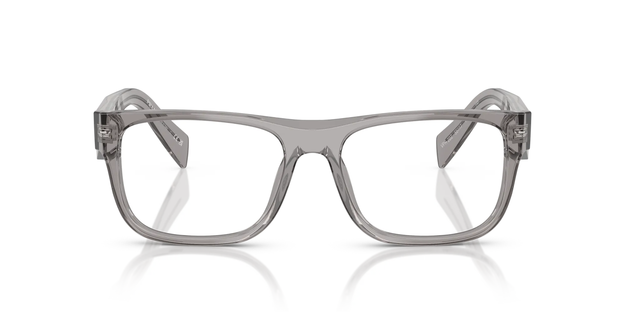 Prada PR 22ZV 16Z1O1 Montature da vista Acetato Grigio Pillow Normale - immagine 3