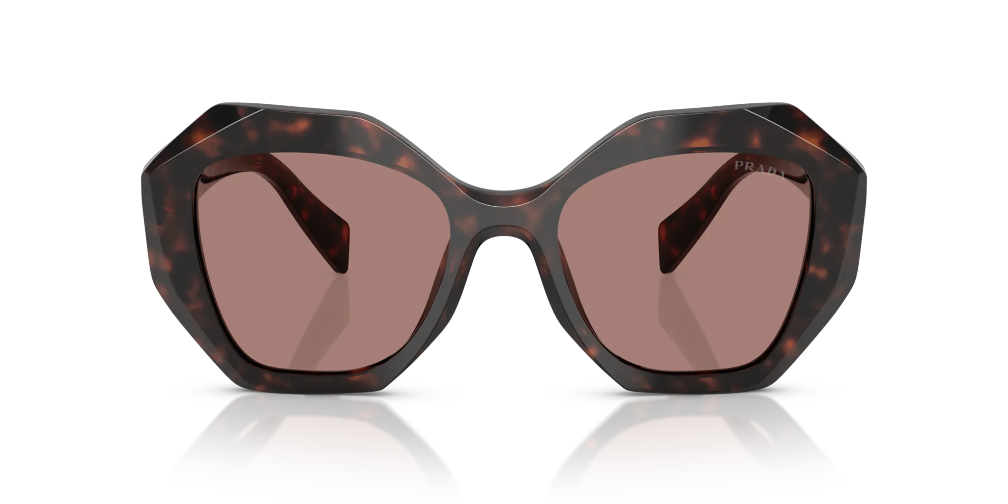 Prada PR 16WS 17N60B Occhiali da sole Acetato Tartaruga Marrone Geometrica Normale - immagine 3