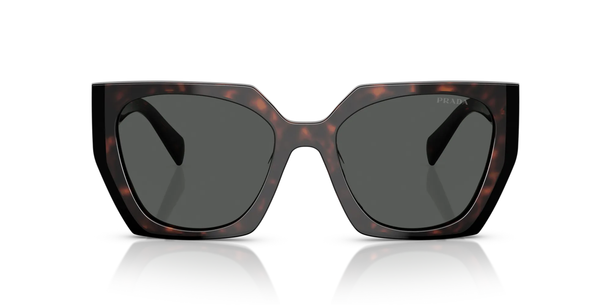 Prada PR 15WS 24B40L Occhiali da sole Acetato Havana Grigio Squadrata Normale - immagine 3