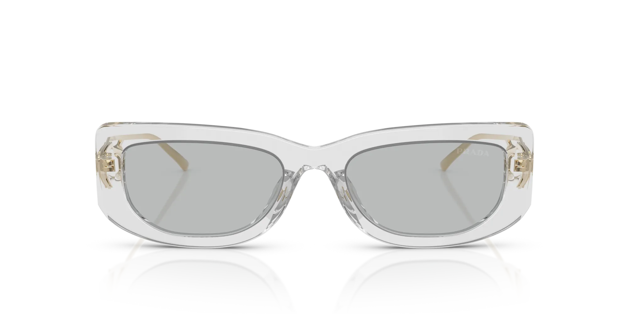 Prada PR 14YS 12R50K Occhiali da sole Acetato Grigio Grigio Squadrata Normale - immagine 3