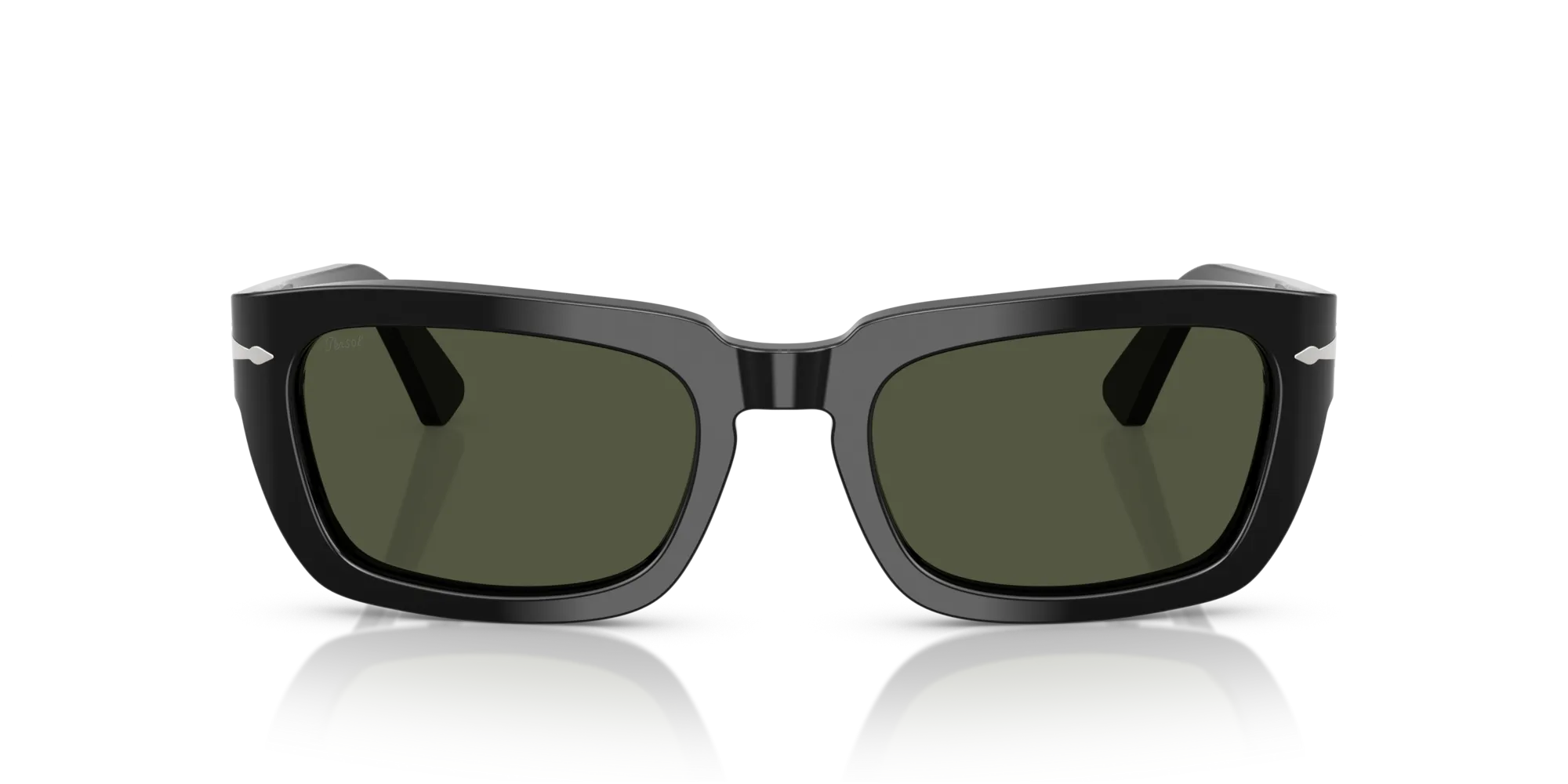 Persol PO3367S 95/31 Occhiali da sole Acetato Nero Verde Pillow Normale - immagine 3