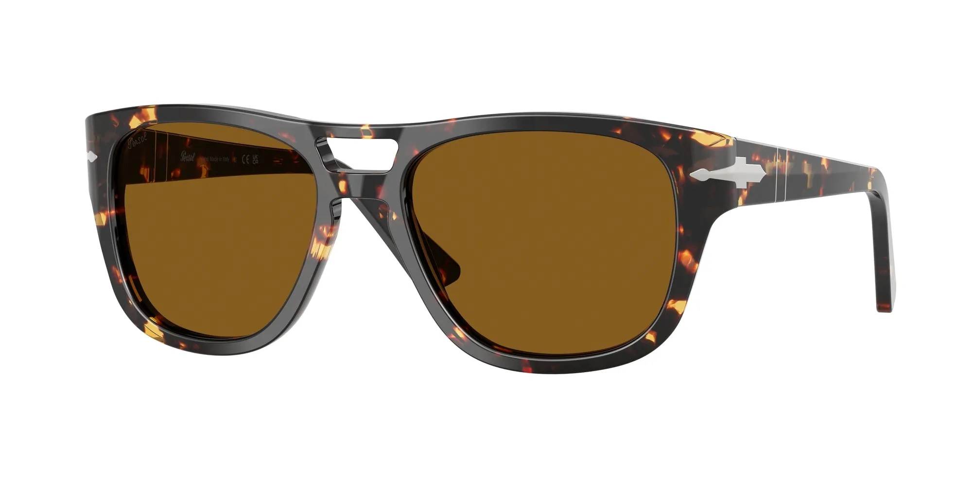 Persol PO3366S 985/33 Occhiali da sole Acetato Tartaruga Marrone Squadrata Normale - immagine 1
