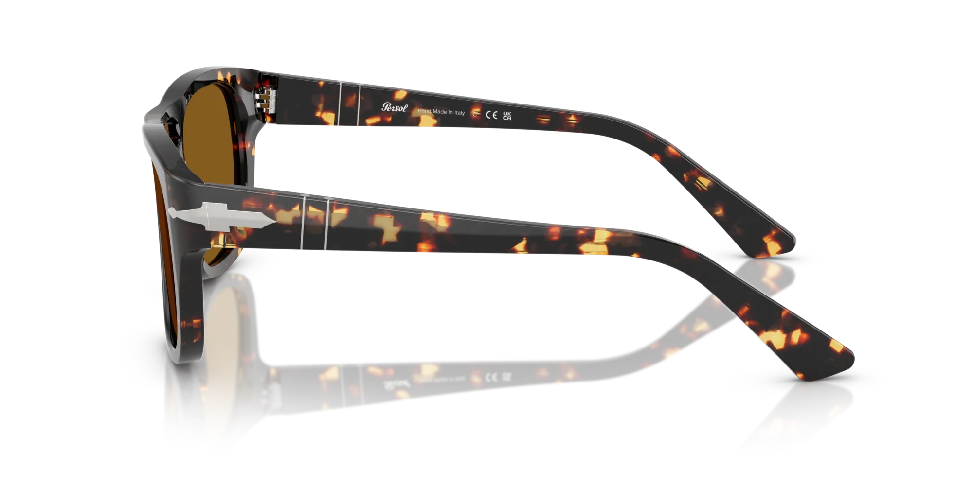 Persol PO3366S 985/33 Occhiali da sole Acetato Tartaruga Marrone Squadrata Normale - immagine 4