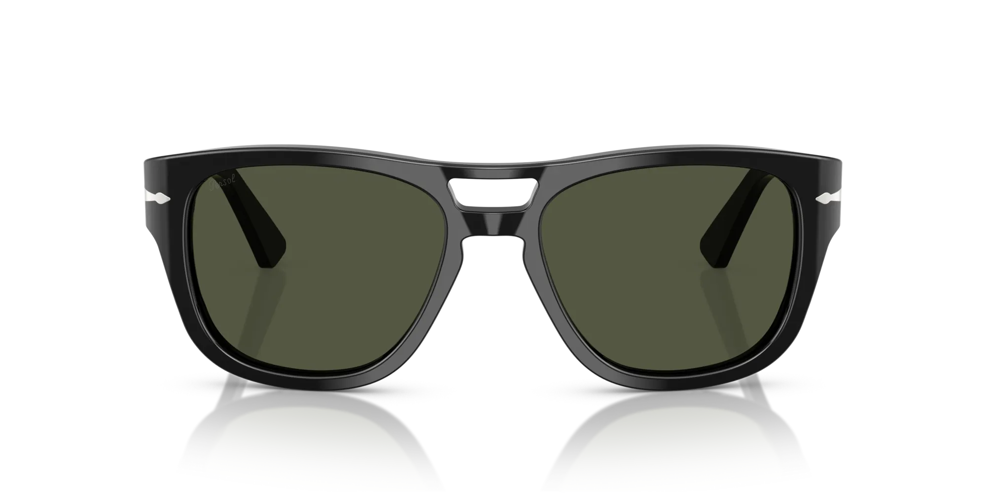 Persol PO3366S 95/31 Occhiali da sole Acetato Nero Verde Squadrata Normale - immagine 3