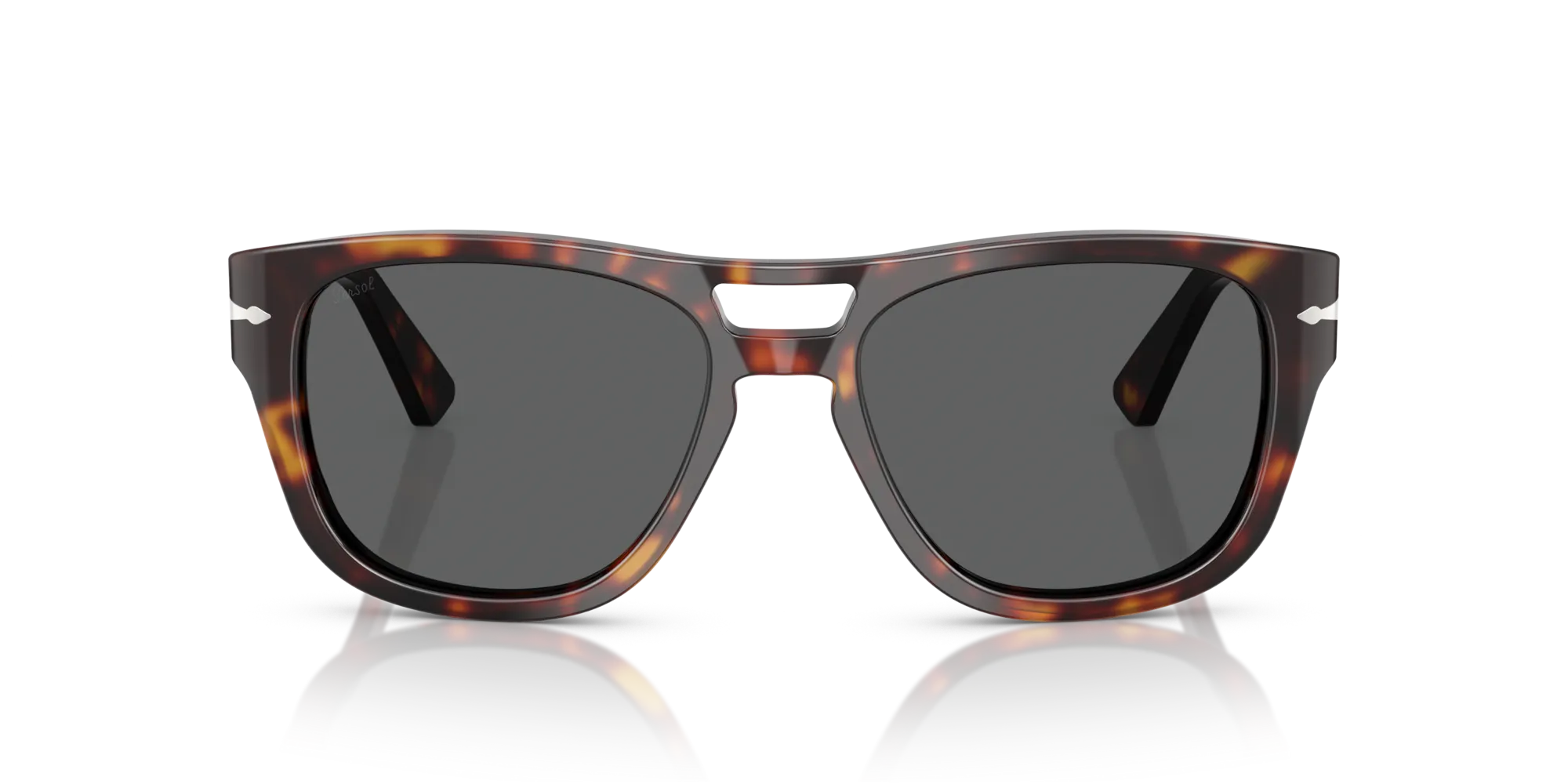 Persol PO3366S 24/B1 Occhiali da sole Acetato Tartaruga Grigio Squadrata Normale - immagine 3