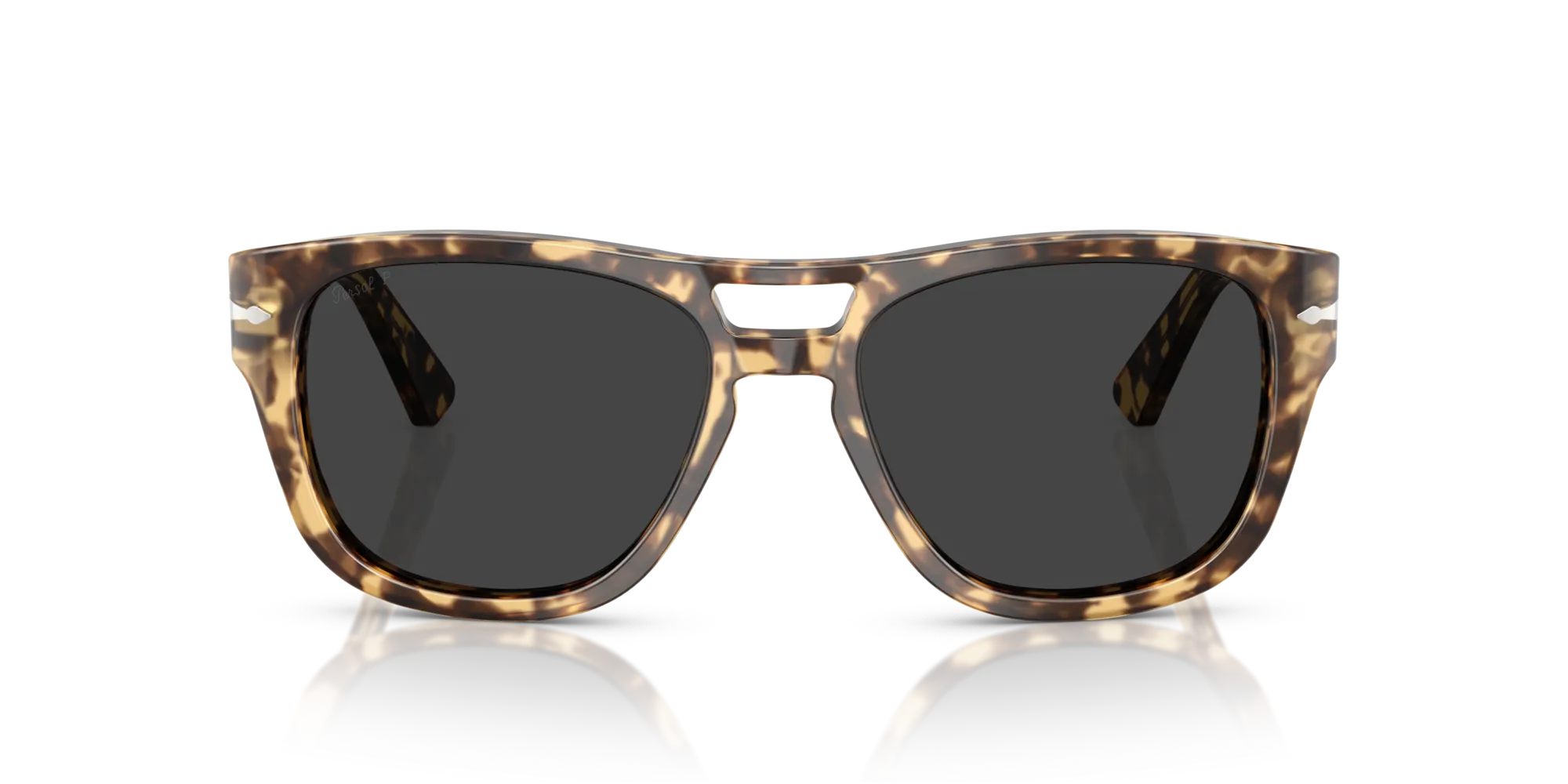 Persol PO3366S 105648 Occhiali da sole Acetato Tartaruga Grigio Squadrata Polarizzata - immagine 3
