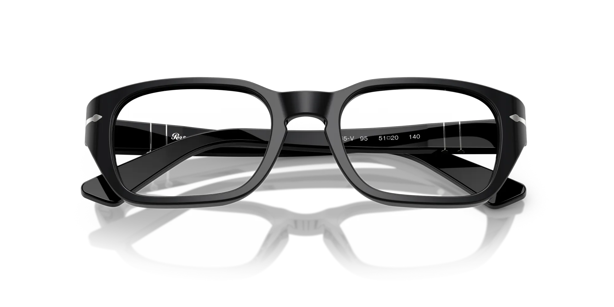 Persol PO3365V 95 Montature da vista Acetato Nero Pillow Normale - immagine 2