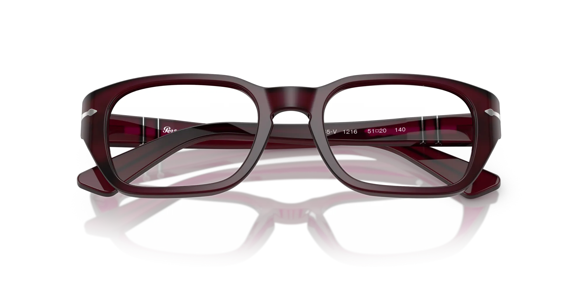 Persol PO3365V 1216 Montature da vista Acetato Bordeaux Pillow Normale - immagine 2