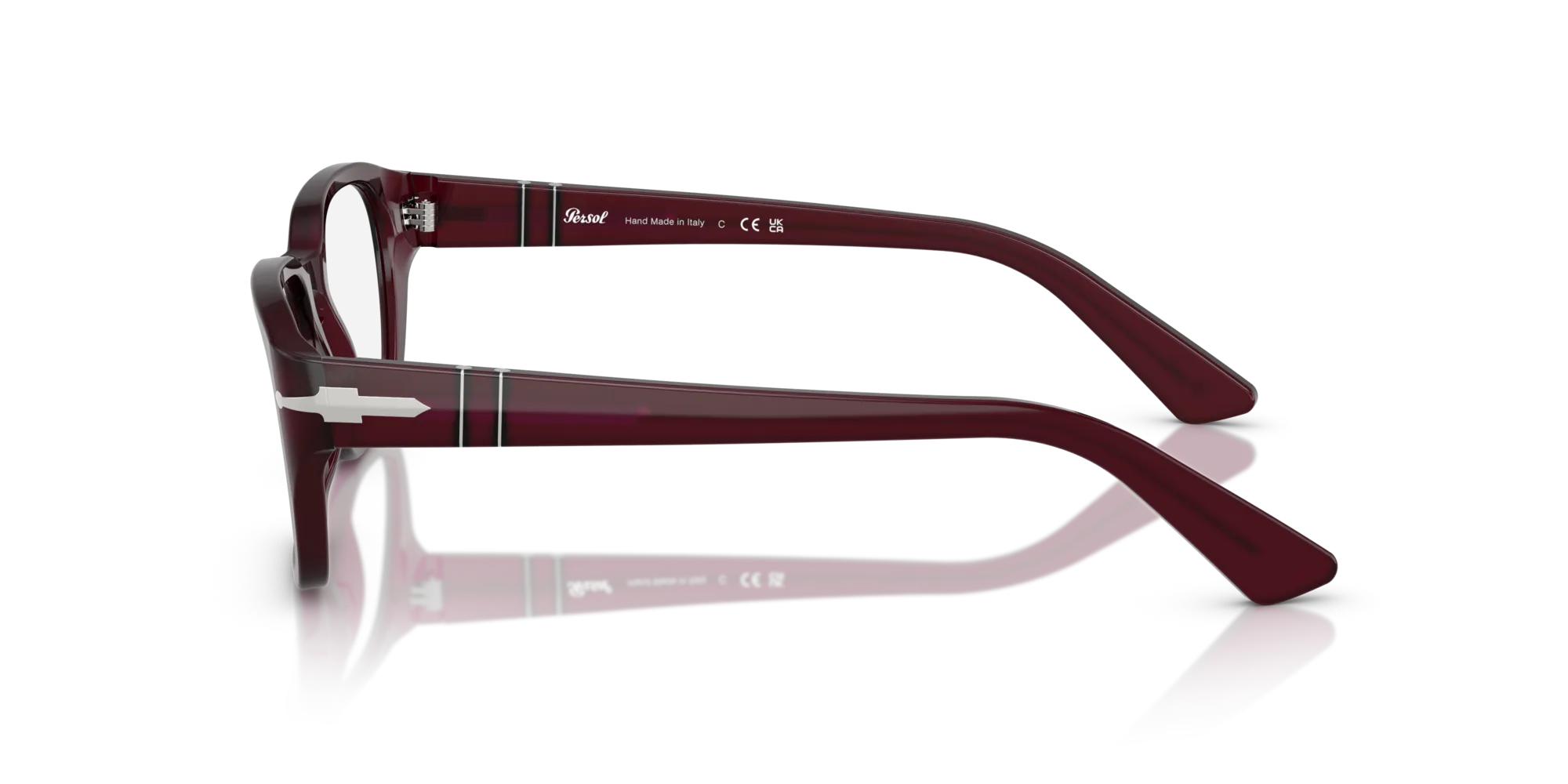 Persol PO3365V 1216 Montature da vista Acetato Bordeaux Pillow Normale - immagine 4