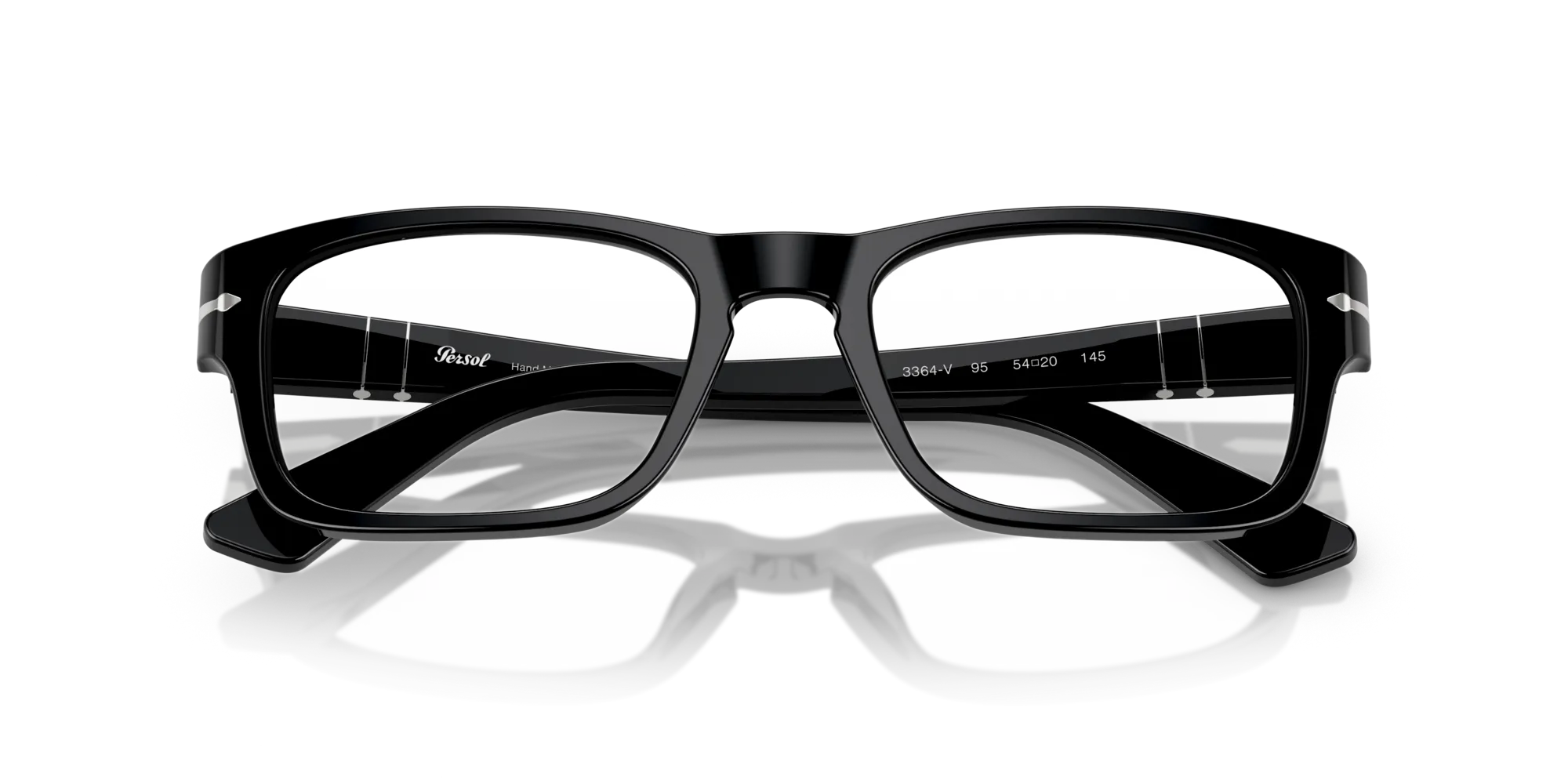 Persol PO3364V 95 Montature da vista Acetato Nero Squadrata Normale - immagine 2