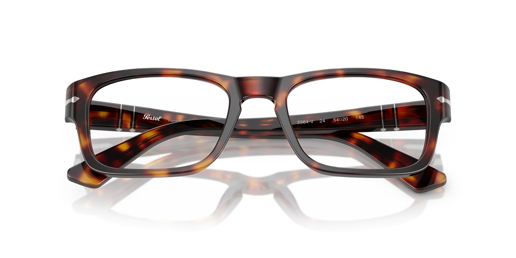 Persol PO3364V 24 Montature da vista Acetato Tartaruga Squadrata Normale - immagine 2
