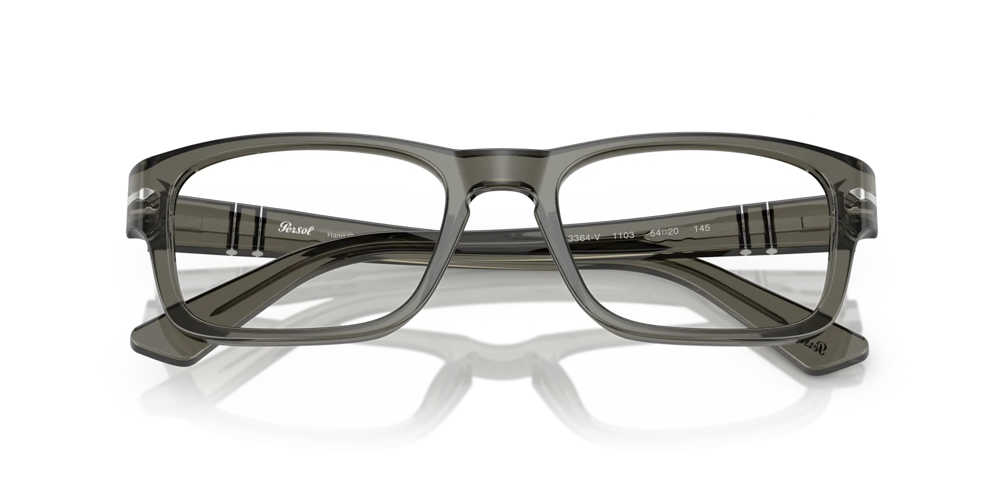 Persol PO3364V 1103 Montature da vista Acetato Grigio Squadrata Normale - immagine 2