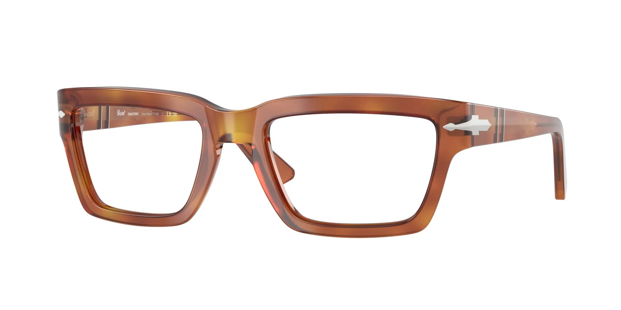 Persol PO3363S 96/GJ Occhiali da sole Acetato Marrone Verde Squadrata Fotocromatiche - immagine 1