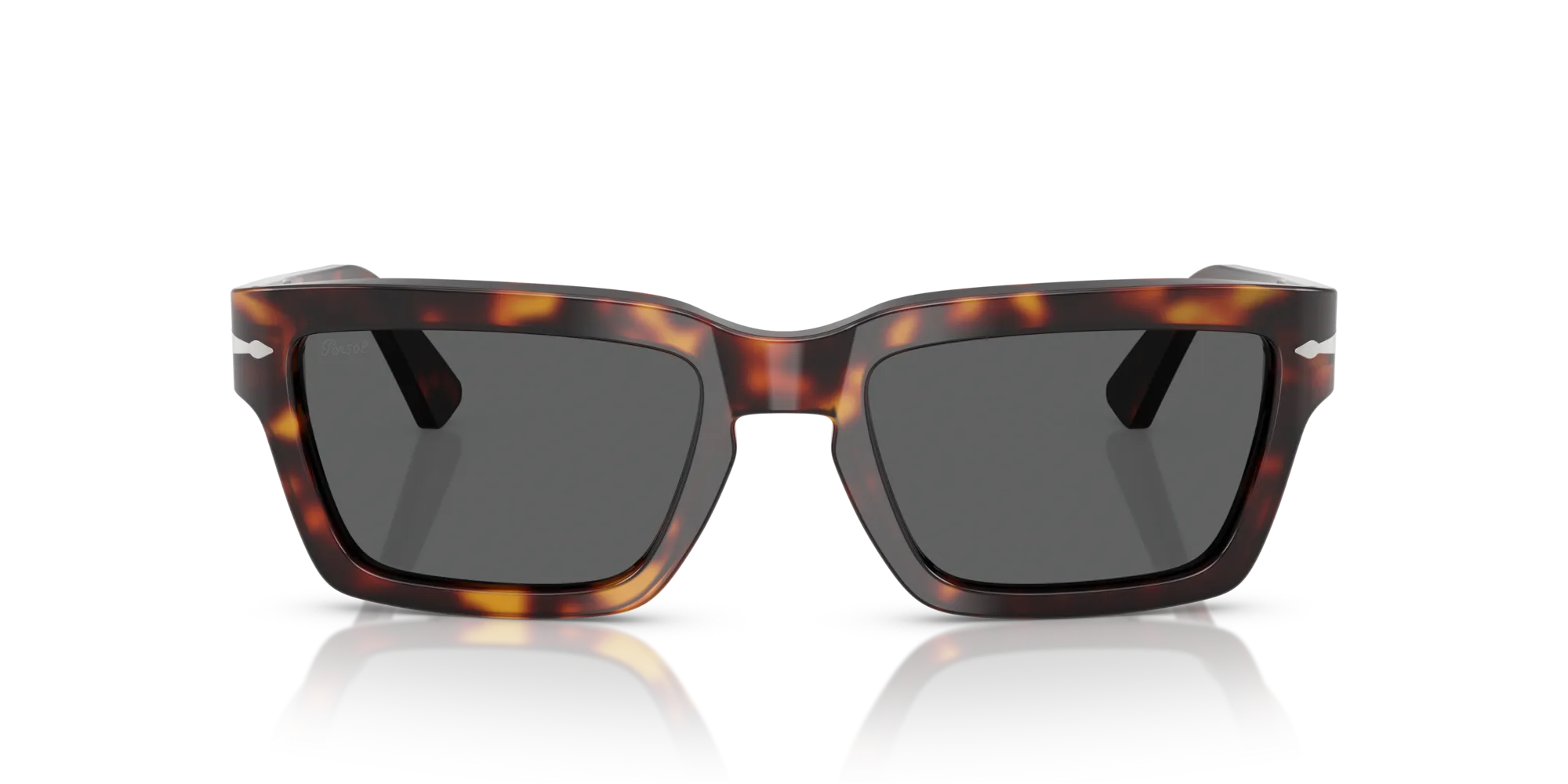 Persol PO3363S 24/B1 Occhiali da sole Acetato Tartaruga Grigio Squadrata Normale - immagine 3