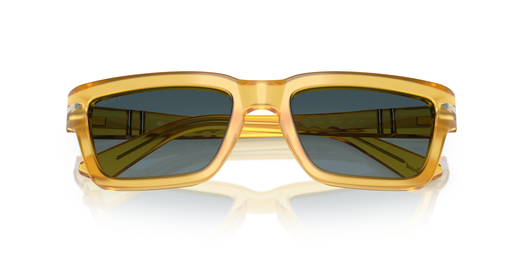 Persol PO3363S 204/S3 Occhiali da sole Acetato Giallo Blu Squadrata Polarizzata Sfumato - immagine 2