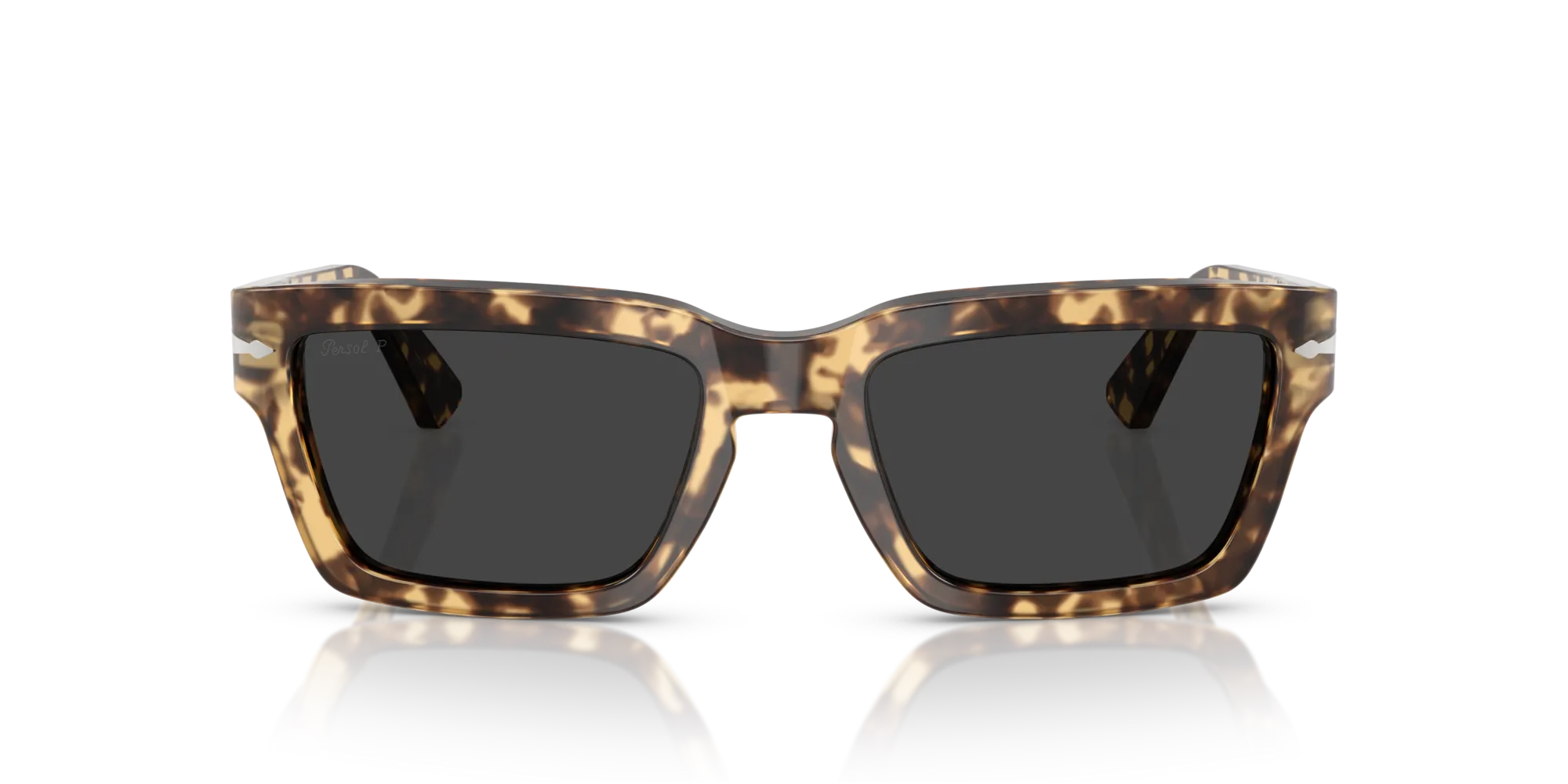 Persol PO3363S 105648 Occhiali da sole Acetato Tartaruga Grigio Squadrata Polarizzata - immagine 3