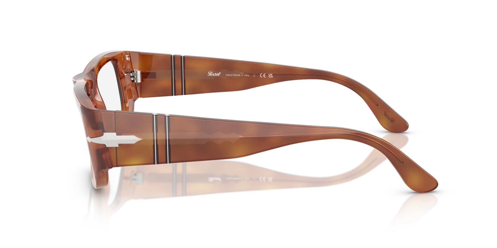 Persol PO3362V WES 96 Montature da vista Acetato Marrone Trasparente Pillow Normale - immagine 4