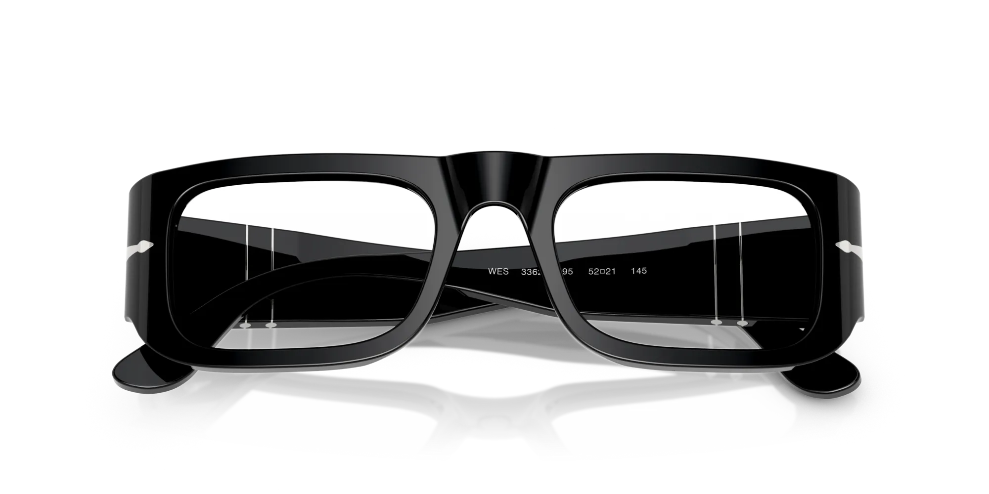 Persol PO3362V WES 95 Montature da vista Acetato Nero Pillow Normale - immagine 2