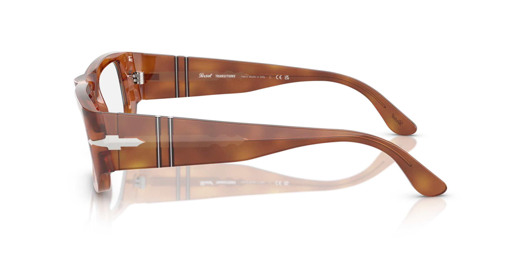 Persol PO3362S 96/GJ Occhiali da sole Acetato Marrone Verde Pillow Fotocromatiche - immagine 4