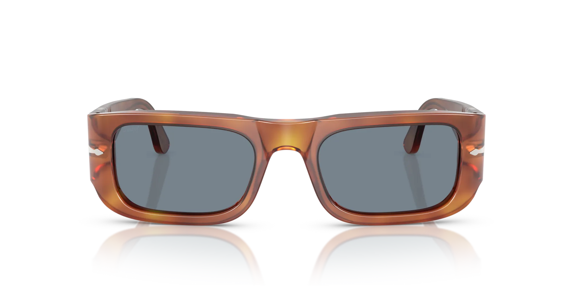 Persol PO3362S 96/56 Occhiali da sole Acetato Marrone Blu Pillow Normale - immagine 3