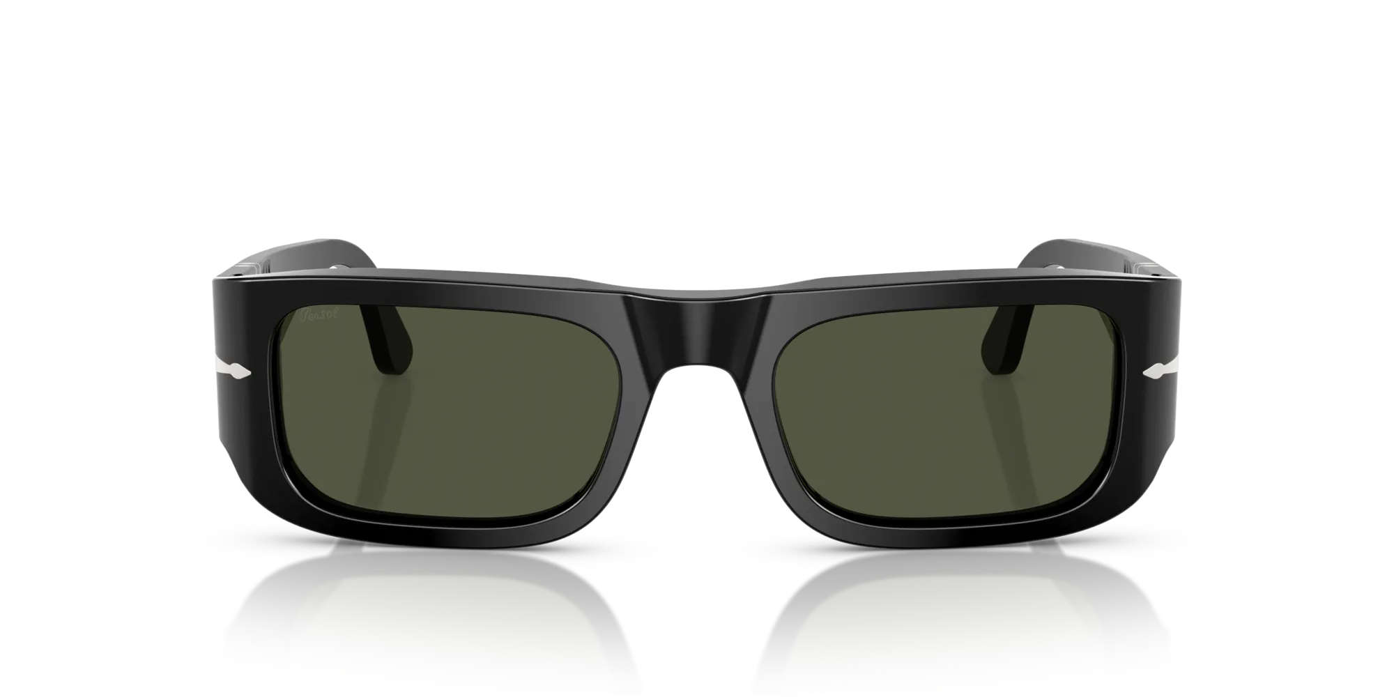 Persol PO3362S 95/31 Occhiali da sole Acetato Nero Verde Pillow Normale - immagine 3