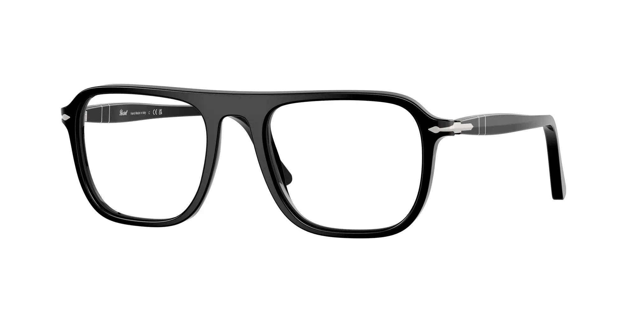 Persol PO3359V JACQUES 95 Montature da vista Acetato Nero Squadrata Normale - immagine 1