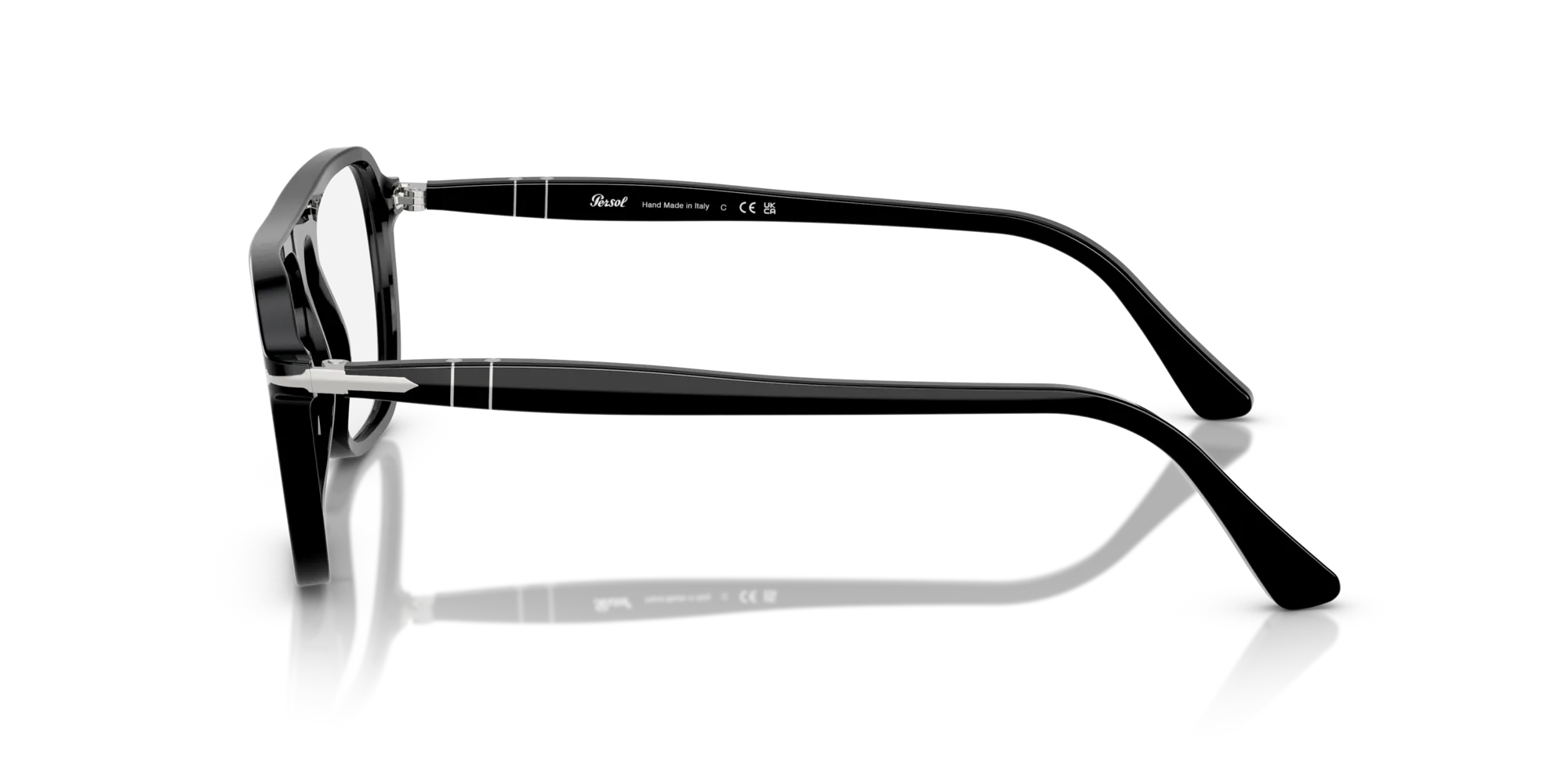 Persol PO3359V JACQUES 95 Montature da vista Acetato Nero Squadrata Normale - immagine 4