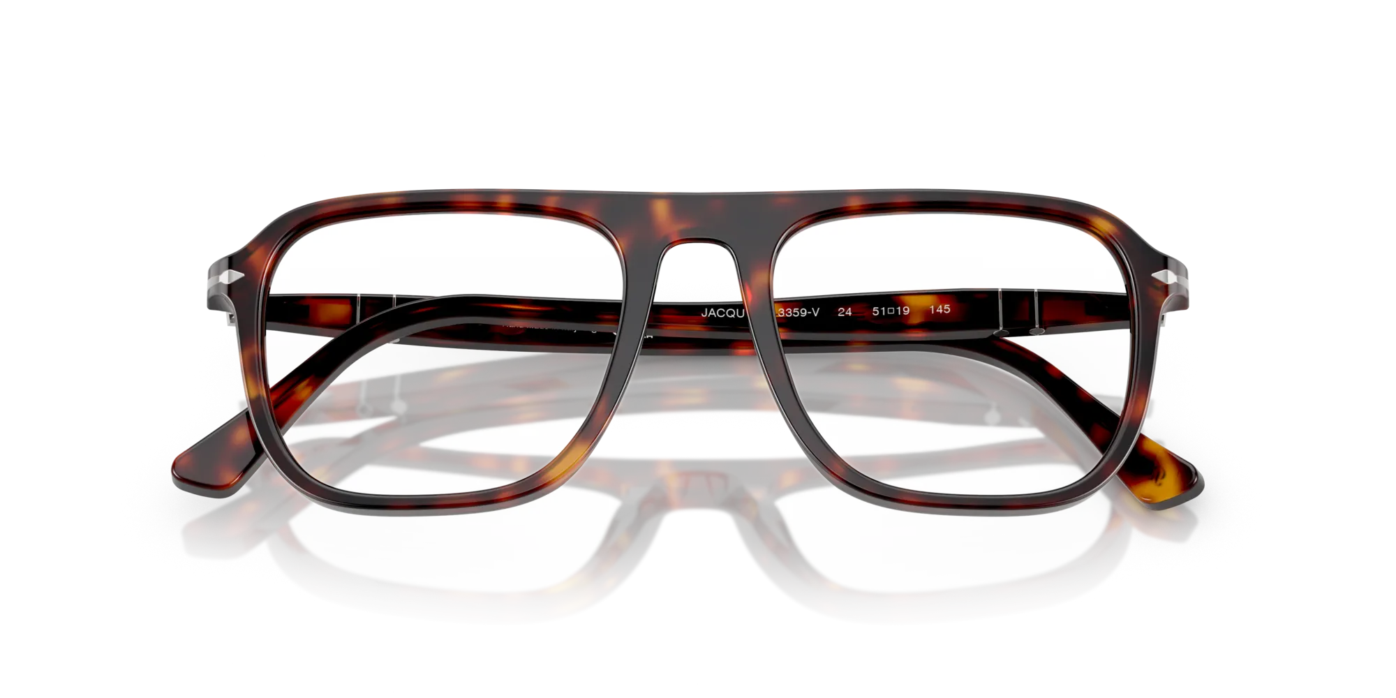 Persol PO3359V JACQUES 24 Montature da vista Acetato Tartaruga Squadrata Normale - immagine 2