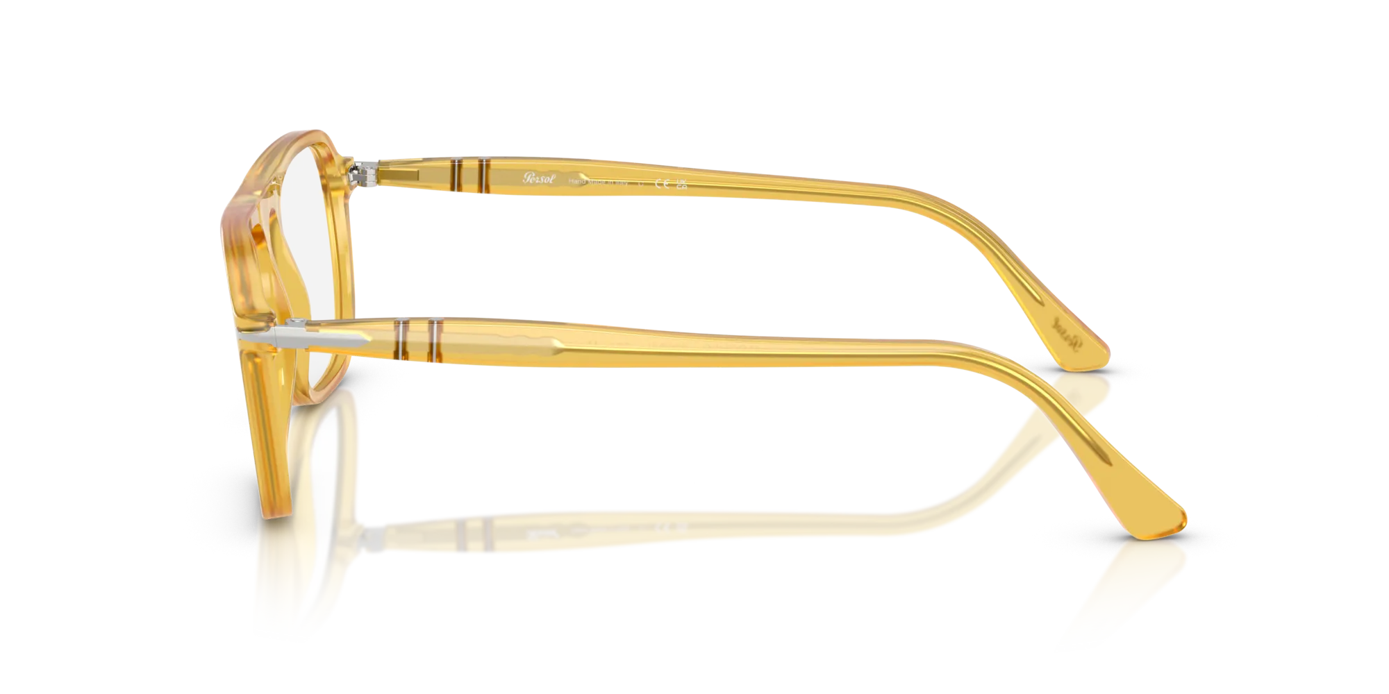 Persol PO3359V JACQUES 204 Montature da vista Acetato Giallo Squadrata Normale - immagine 4