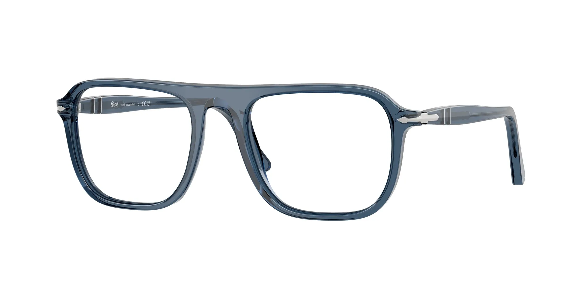 Persol PO3359V JACQUES 1197 Montature da vista Acetato Blu Squadrata Normale - immagine 1