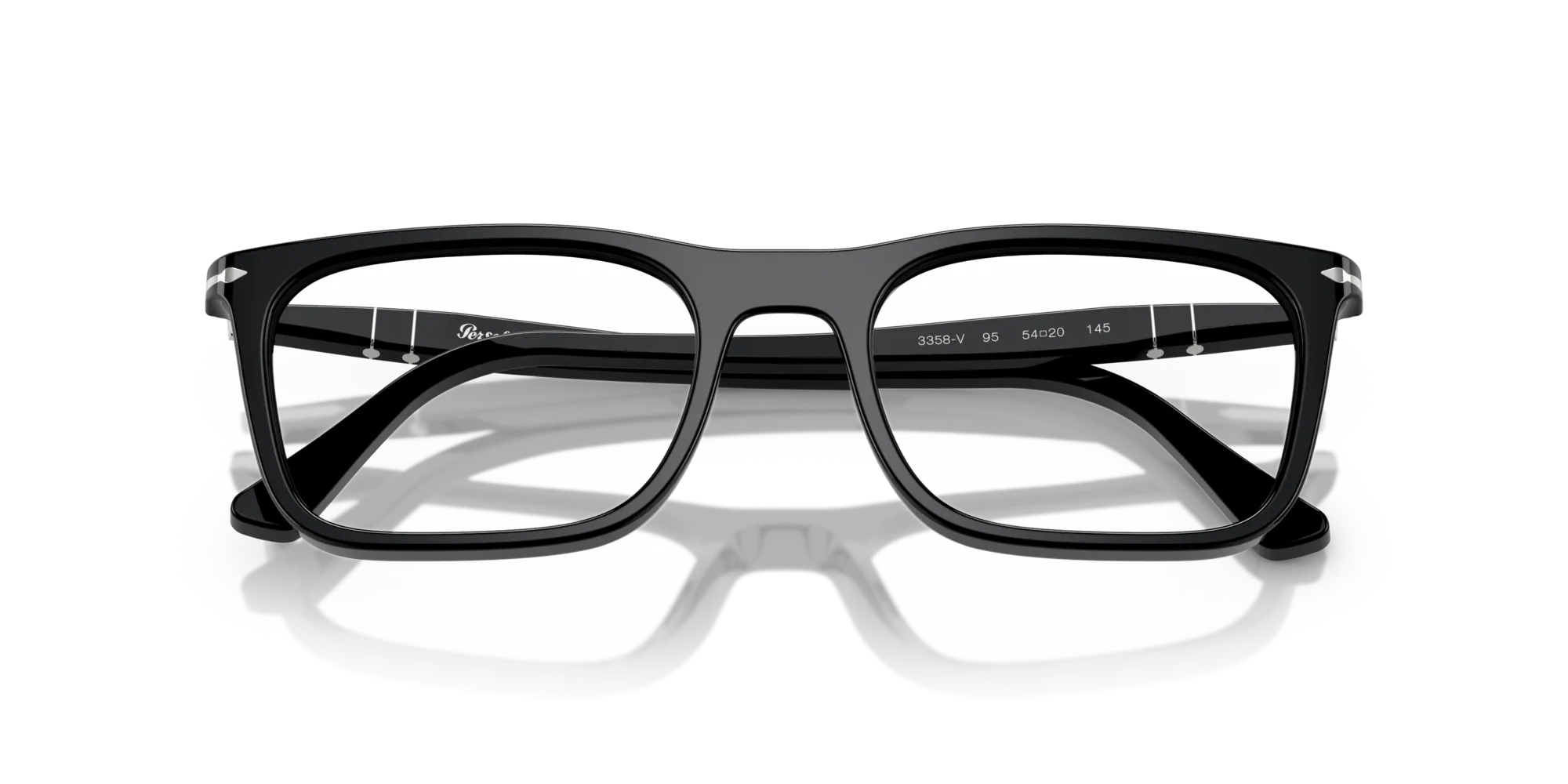 Persol PO3358V 95 Montature da vista Acetato Nero Squadrata Normale - immagine 2