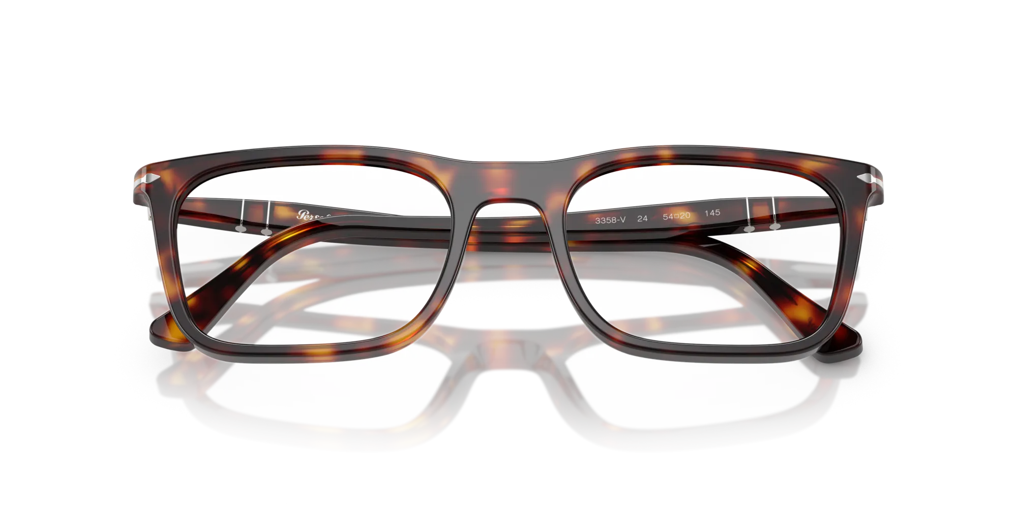 Persol PO3358V 24 Montature da vista Acetato Tartaruga Squadrata Normale - immagine 2