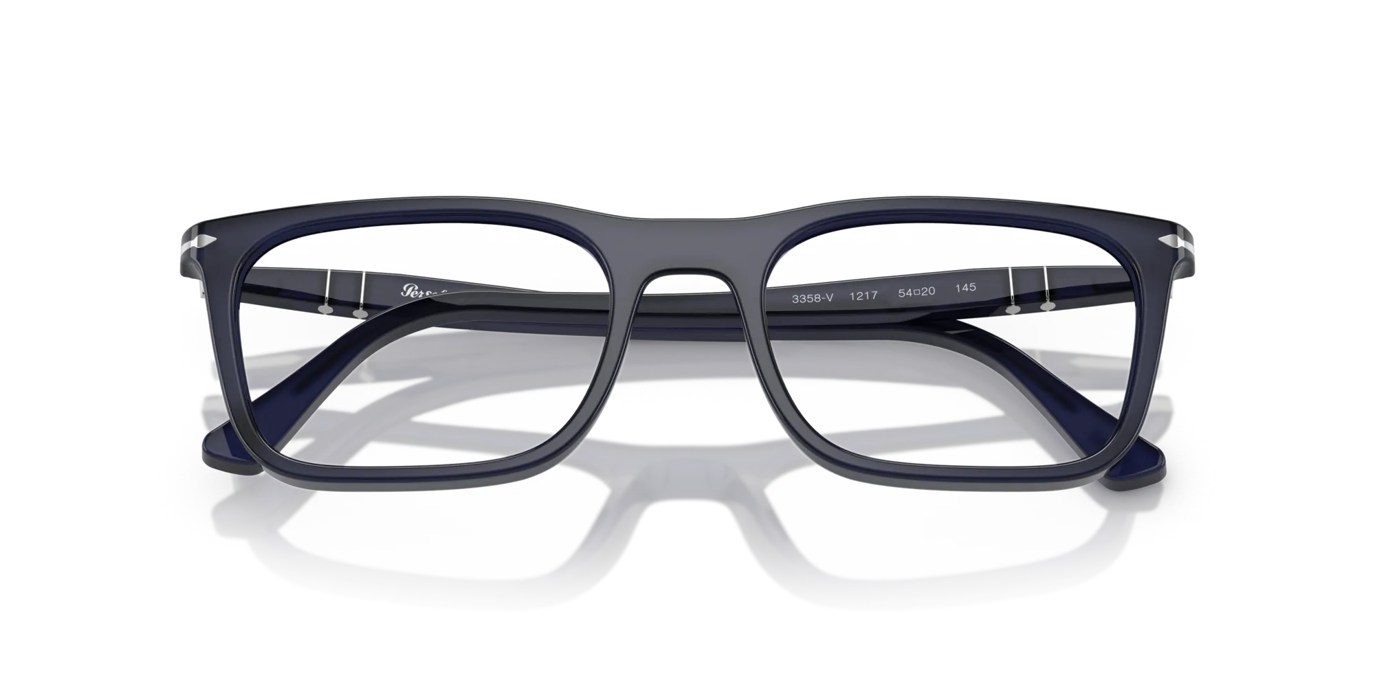 Persol PO3358V 1217 Montature da vista Acetato Blu Squadrata Normale - immagine 2